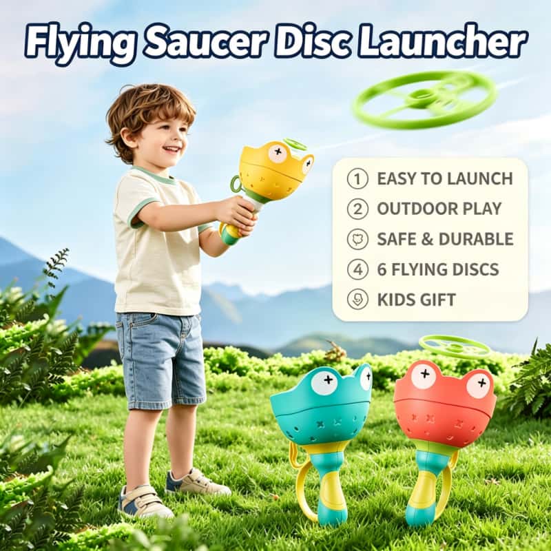 Kids & Toys Expo Saudi Arabia - Flying Saucer Disc Launcher Kids Flying
