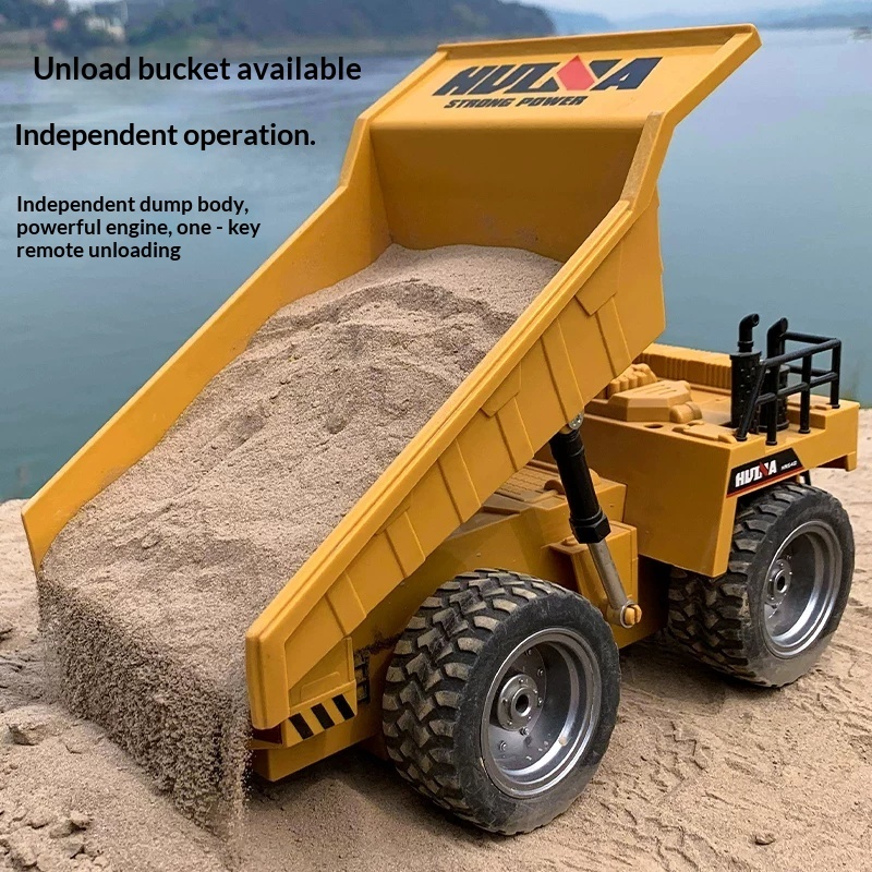 Huina 1534 RC Dump Truck 1/18  - đánh giá và giá Kids' Toys Channel