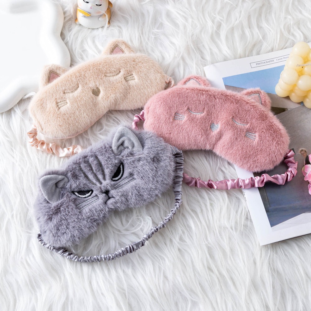 Ins Cute Cat Plush Sleep Mask  - đánh giá và giá Soft Plush Doll