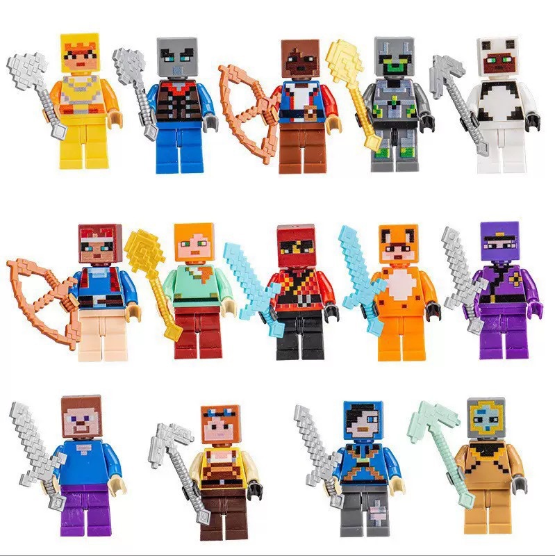 30/60pcs Cartoon Minecraft Bui - đánh giá và giá Lego Building Blocks