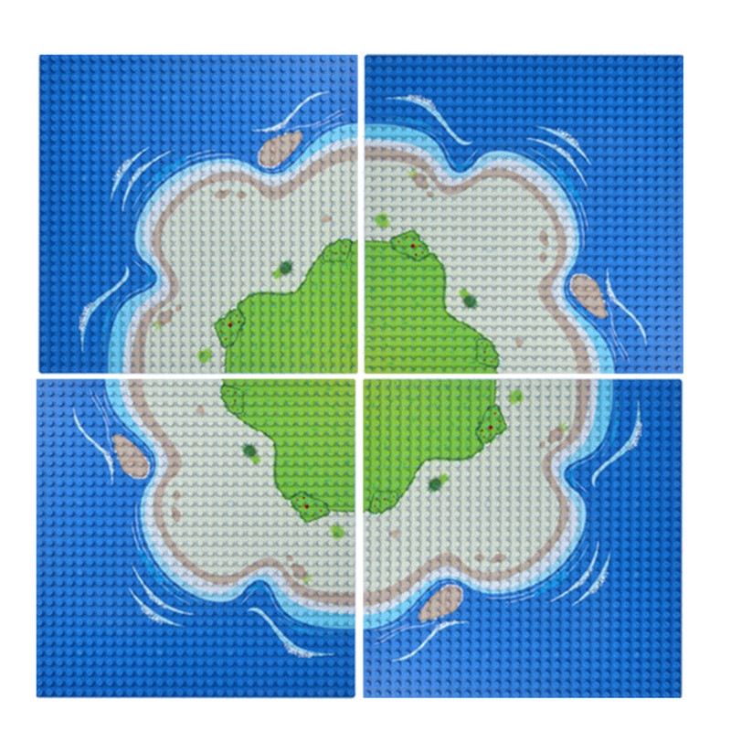 1 PC 32X32 dots Island Grassla - đánh giá và giá Kids Toys Long Island