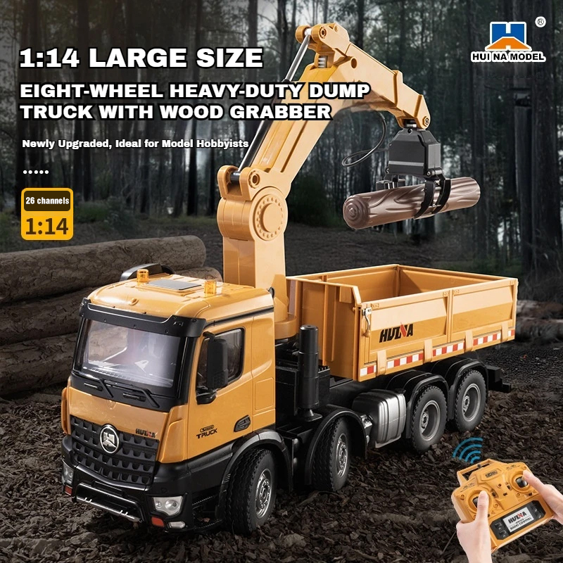 Huina 1538 RC Dump Truck 1:14  - đánh giá và giá Kids' Toys Channel
